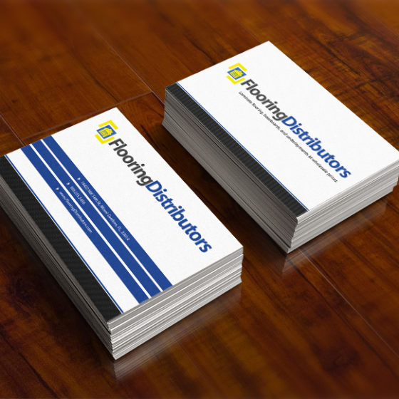 Flooring Distributors Business Card Mockup